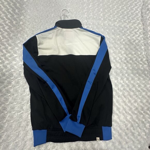 Puma Track Jacket Adult Sz Small Faas Full Zip Logo Black White Sportwear Men - Picture 10 of 10